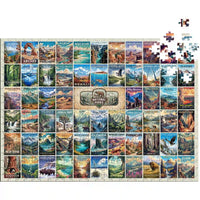Thumbnail for National Parks Puzzle Collage 500 pieces | all 63 National Parks Puzzle by MakeYourPuzzles