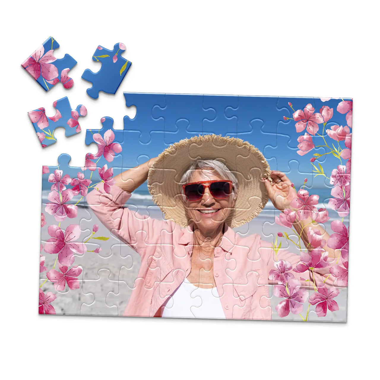 Nature Cherry Blossom Photo Puzzle - 48 piece
