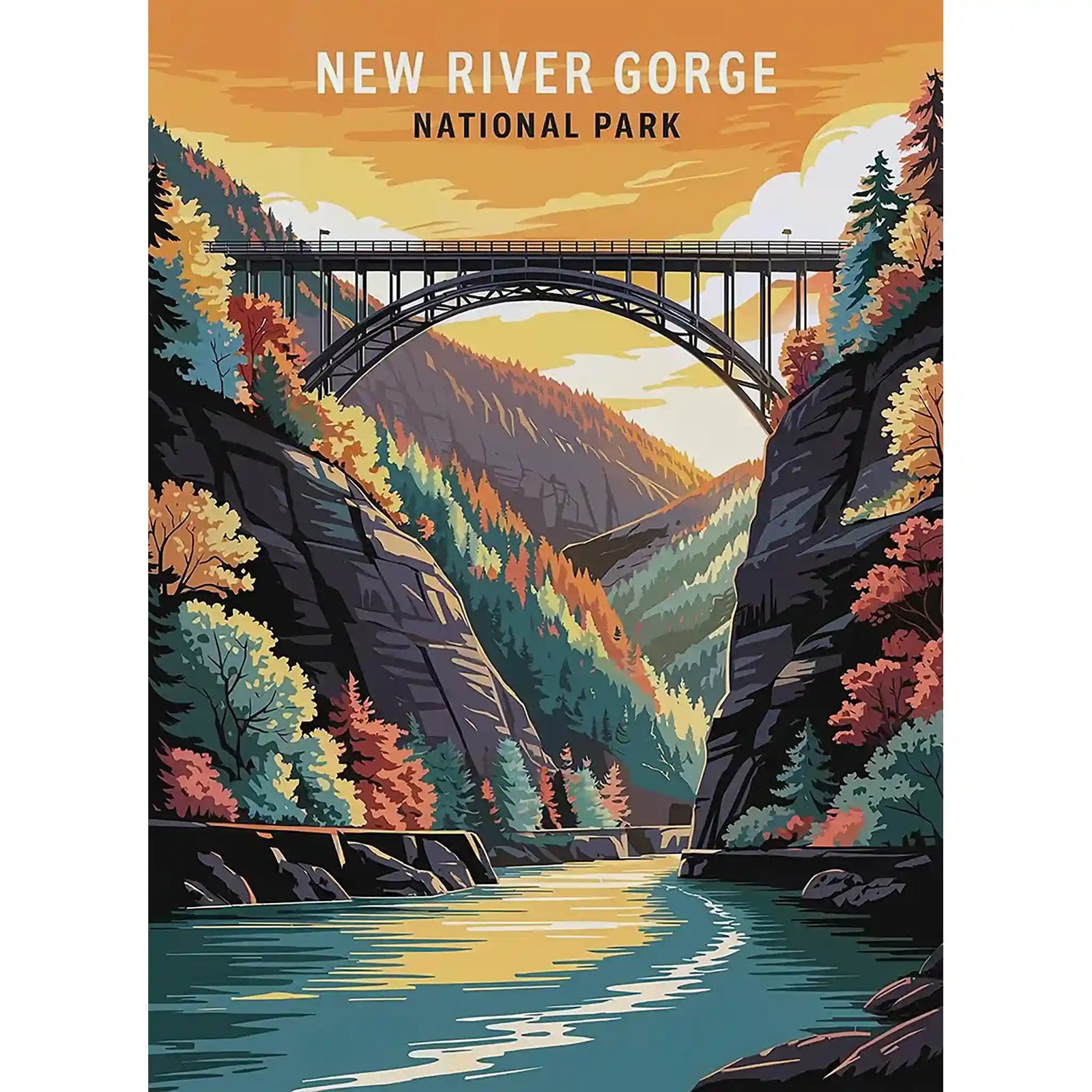 New River Gorge National Park Puzzle by MakeYourPuzzles