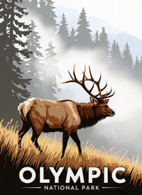 Thumbnail for Olympic National Park Puzzle Roosevelt Elk by MakeYourPuzzles