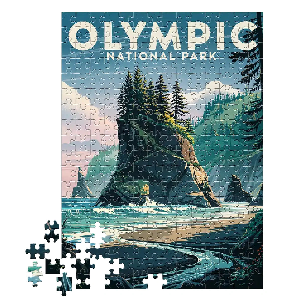 Olympic National Park Coastal 252 piece puzzle by MakeYourPuzzles