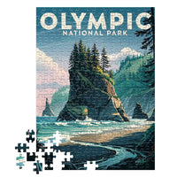 Thumbnail for Olympic National Park Coastal 252 piece puzzle by MakeYourPuzzles