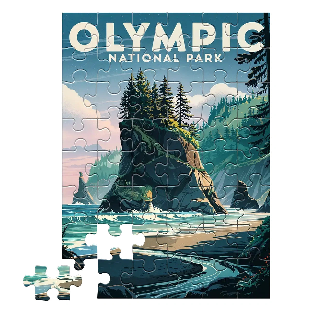 Olympic National Park Coastal 48 piece puzzle by MakeYourPuzzles