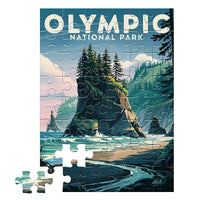 Thumbnail for Olympic National Park Coastal 48 piece puzzle by MakeYourPuzzles