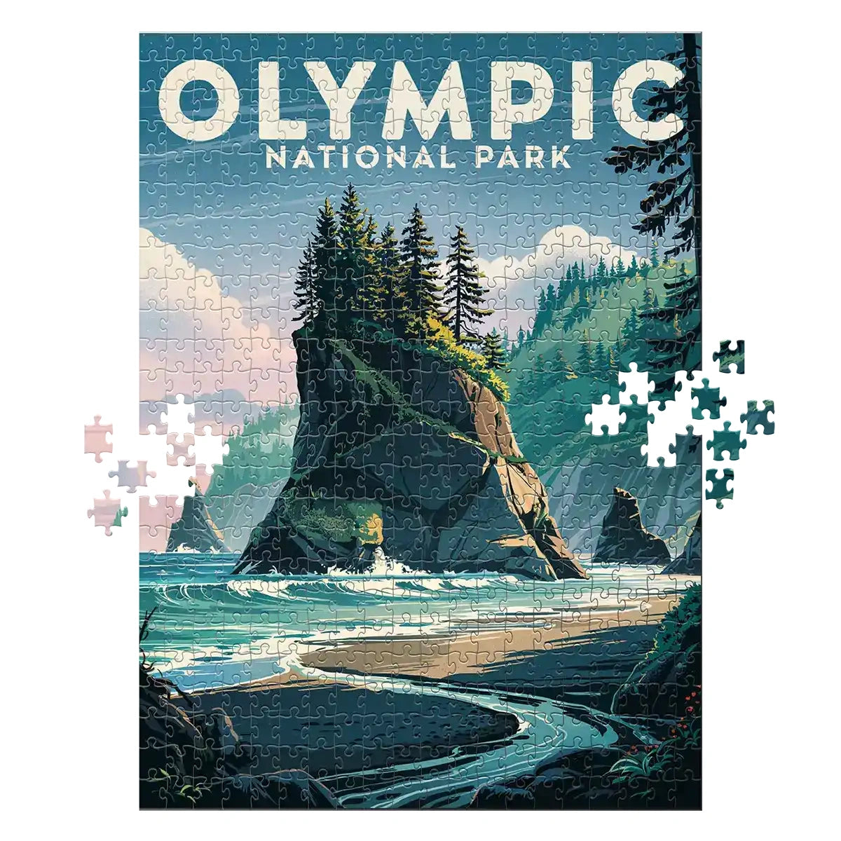 Olympic National Park Coastal 500 piece puzzle by MakeYourPuzzles