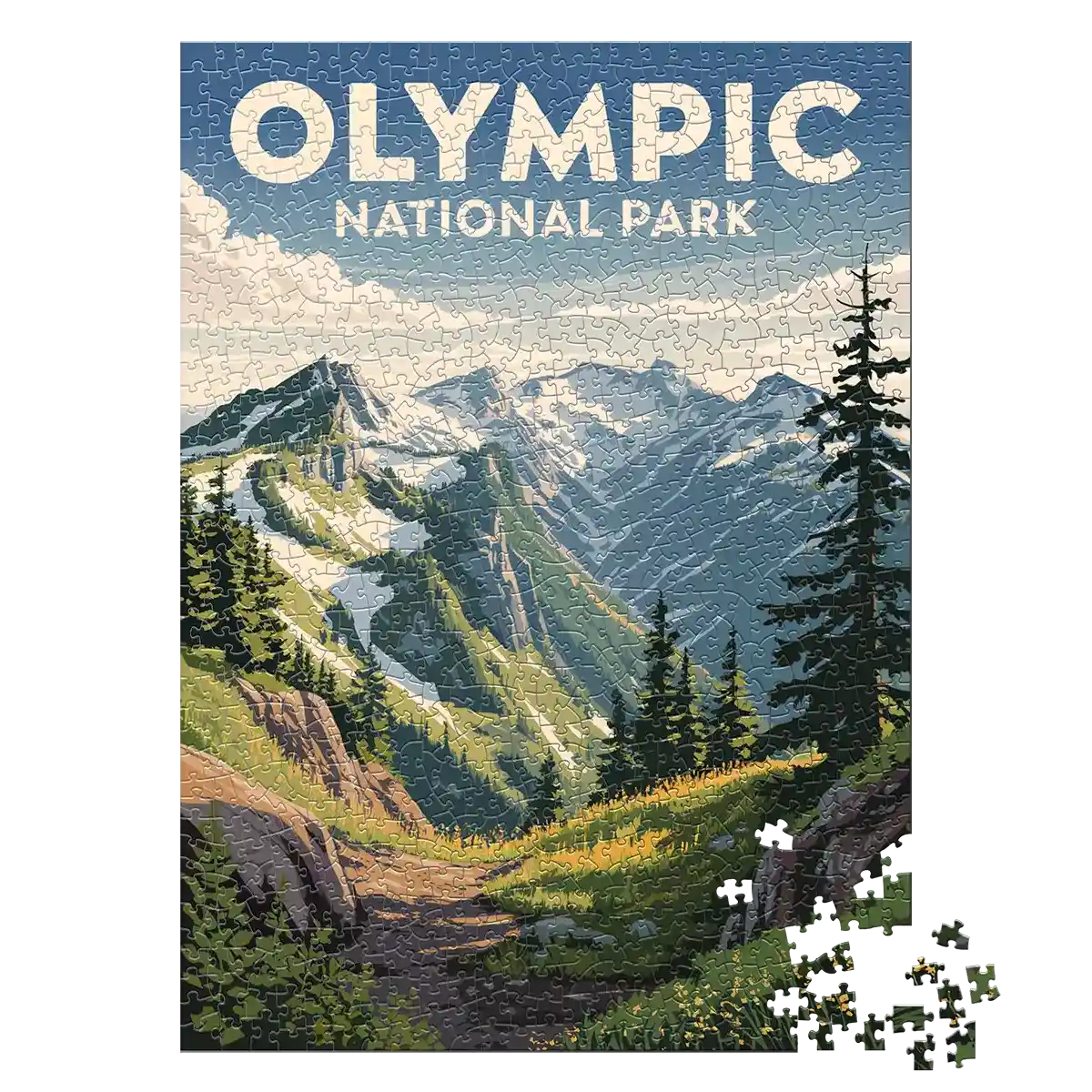 Olympic National Park Hurricane Ridge 1000 piece puzzle by MakeYourPuzzles