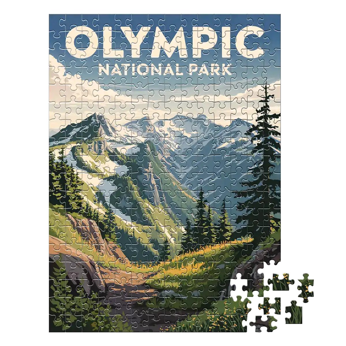 Olympic National Park Hurricane Ridge 252 piece puzzle by MakeYourPuzzles