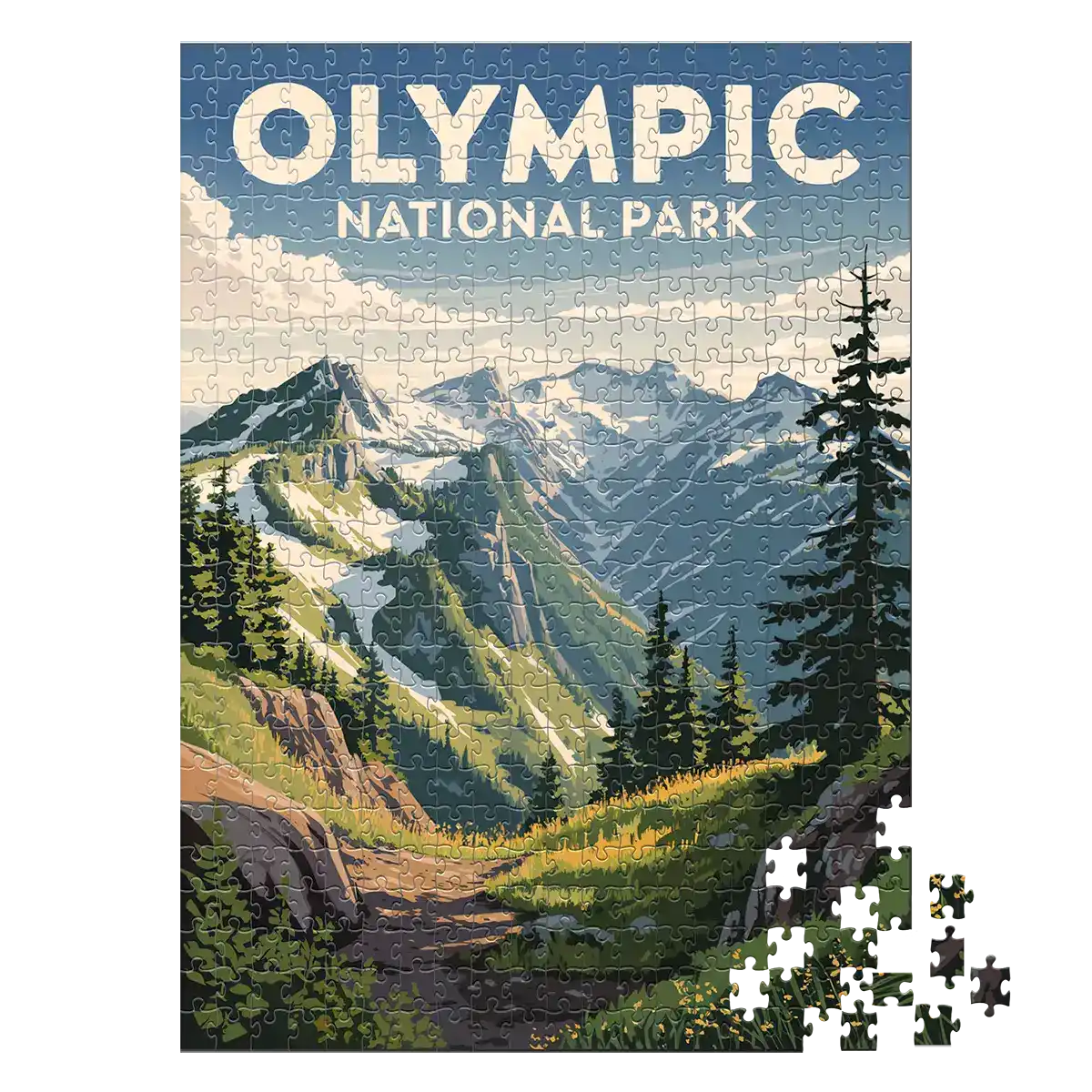 Olympic National Park Hurricane Ridge 500 piece puzzle by MakeYourPuzzles