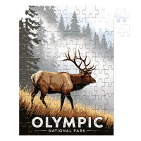 Thumbnail for Olympic National Park Roosevelt Elk 100 piece puzzle by MakeYourPuzzles