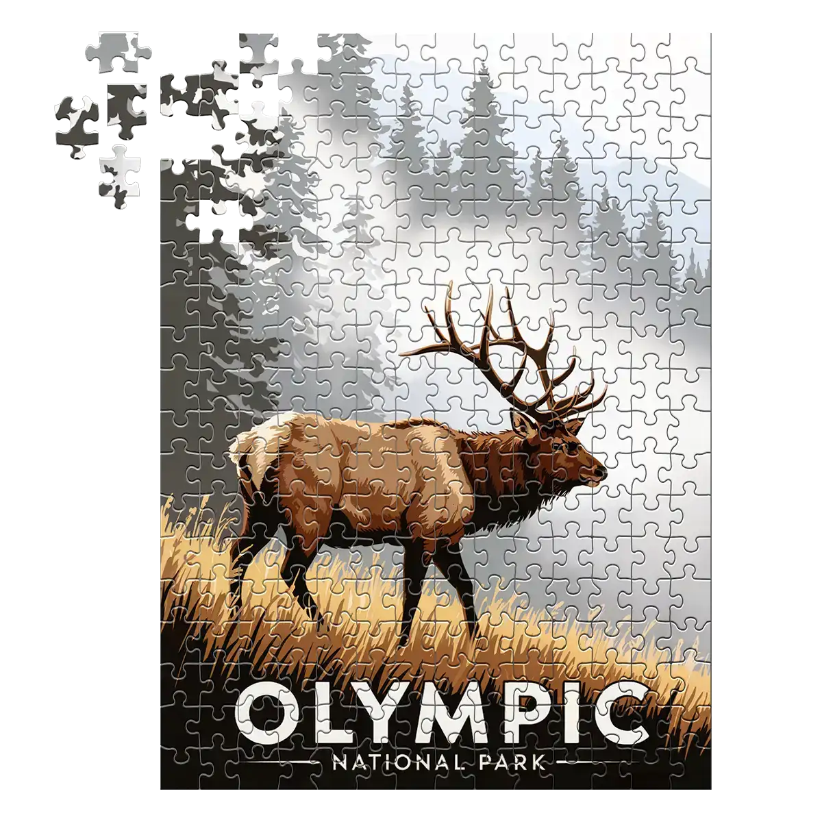 Olympic National Park Roosevelt Elk 252 piece puzzle by MakeYourPuzzles