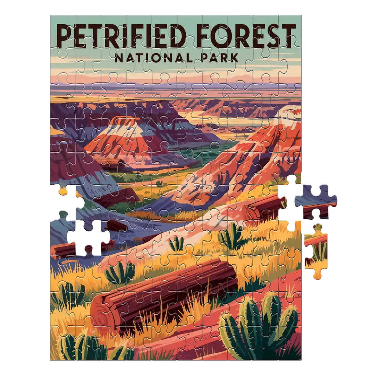 Petrified Forest National Park 100 piece puzzle by MakeYourPuzzles