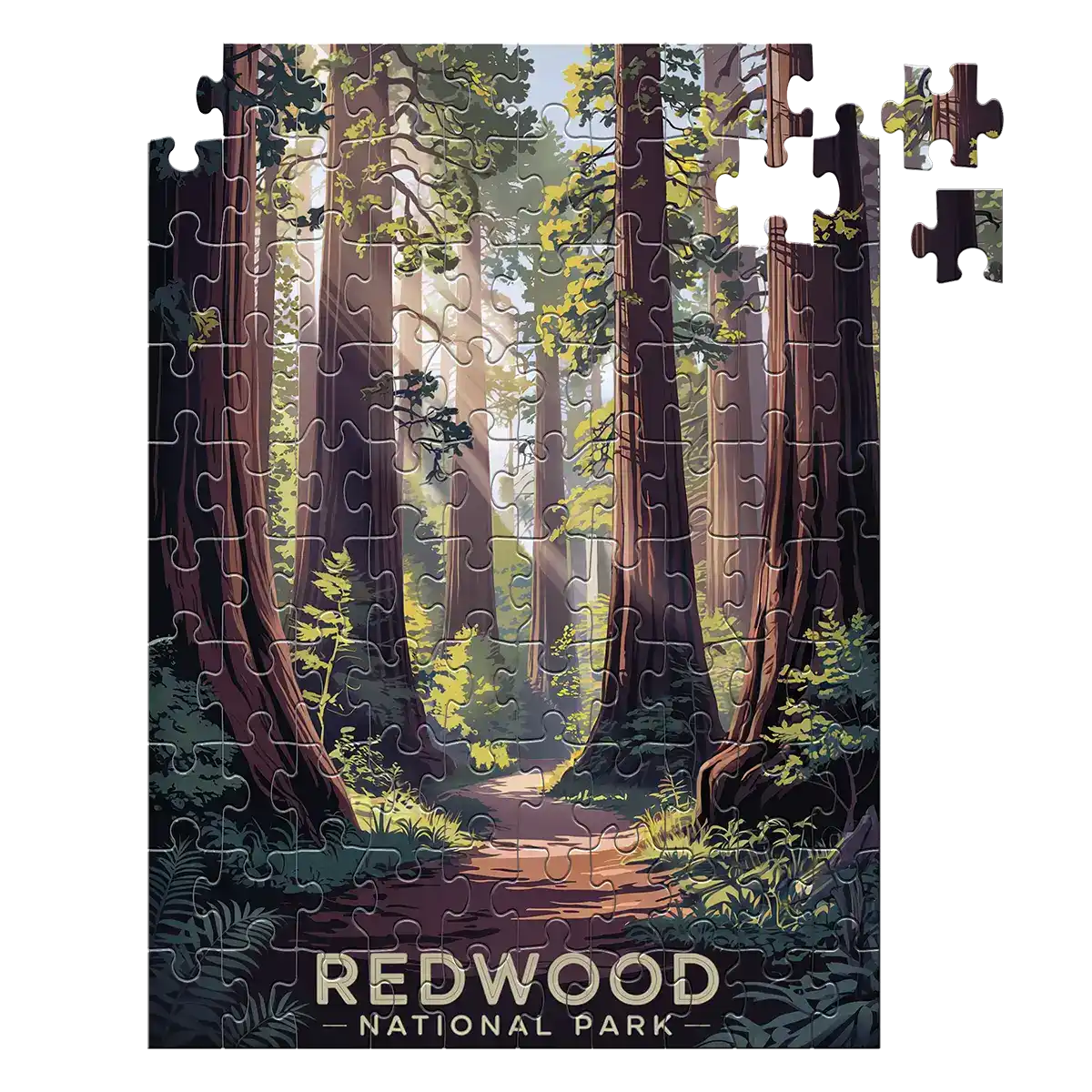 Redwood National Park 100 piece puzzle by MakeYourPuzzles