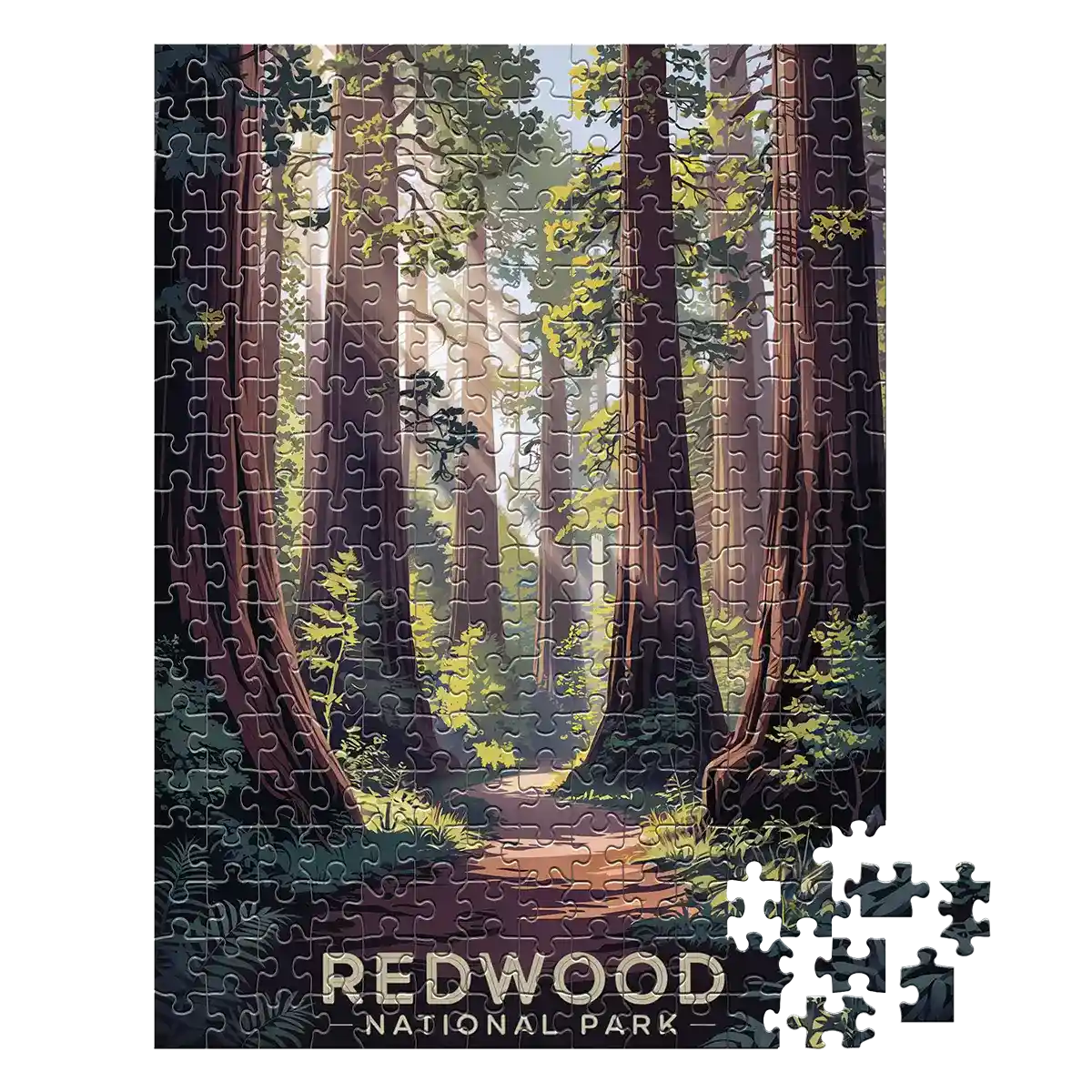 Redwood National Park 252 piece puzzle by MakeYourPuzzles