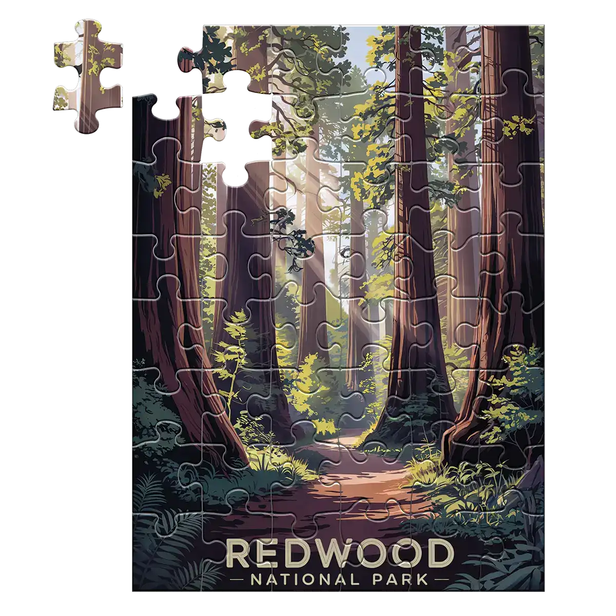 Redwood National Park 48 piece puzzle by MakeYourPuzzles