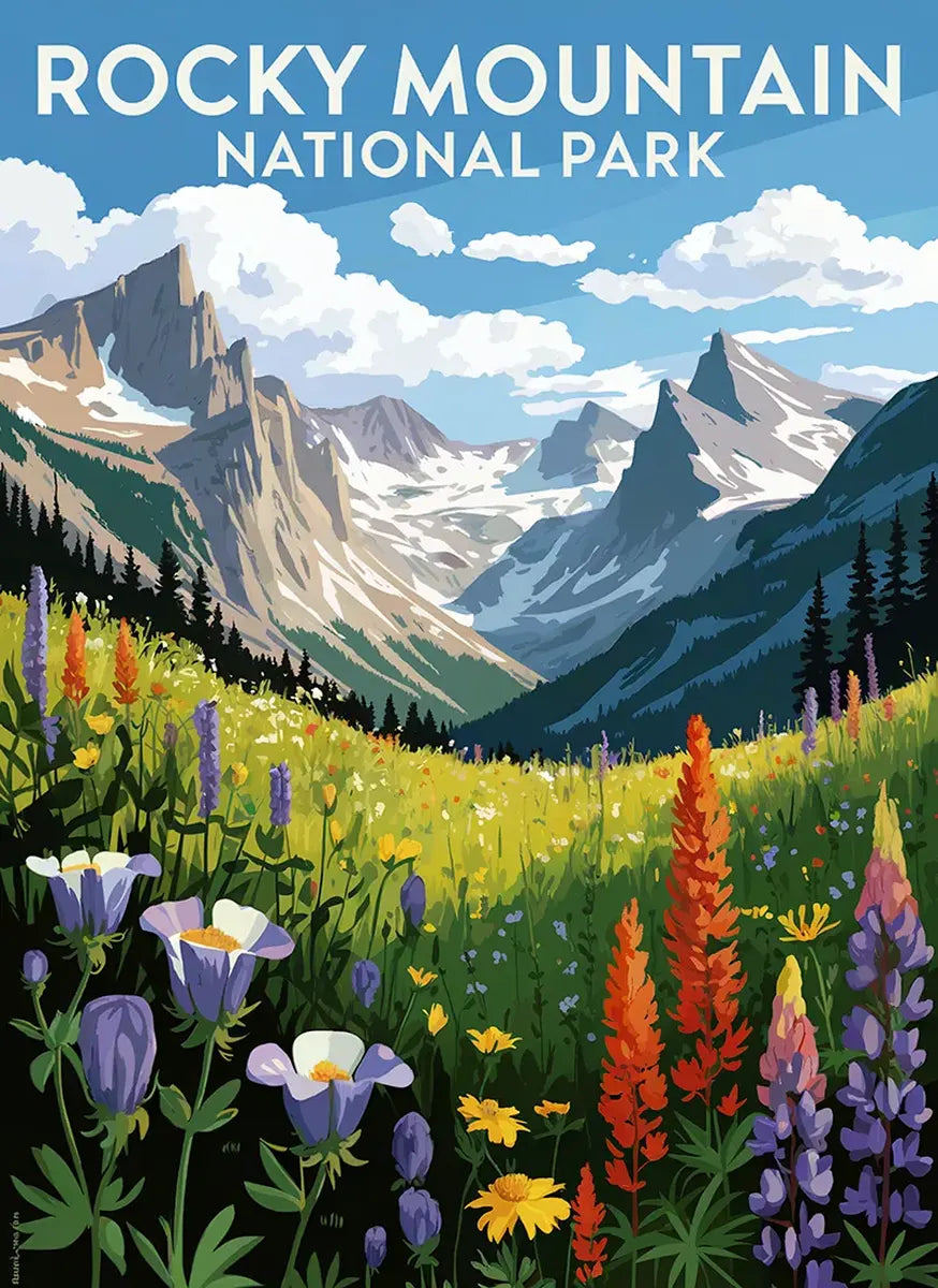 Rocky Mountain National Park Puzzle Flowers by MakeYourPuzzles