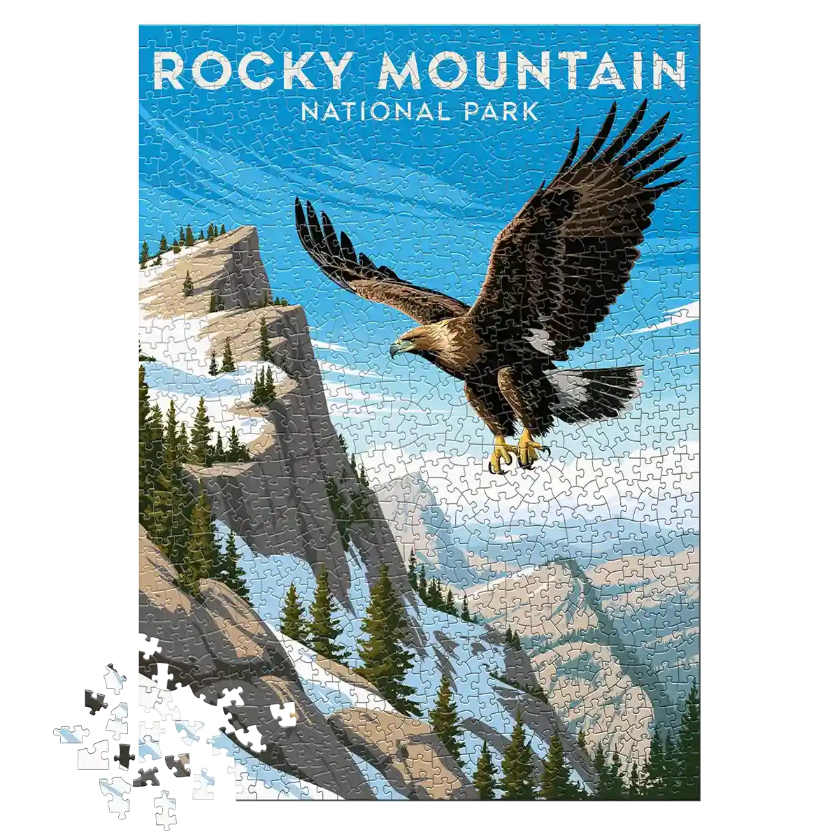 Rocky Mountain National Park Eagle 1000 piece puzzle by MakeYourPuzzles