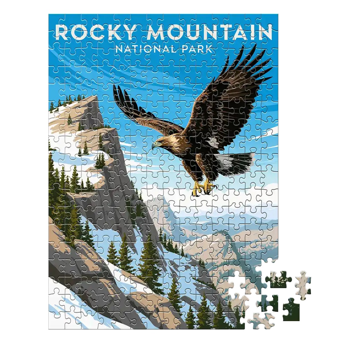 Rocky Mountain National Park Eagle 252 piece puzzle by MakeYourPuzzles