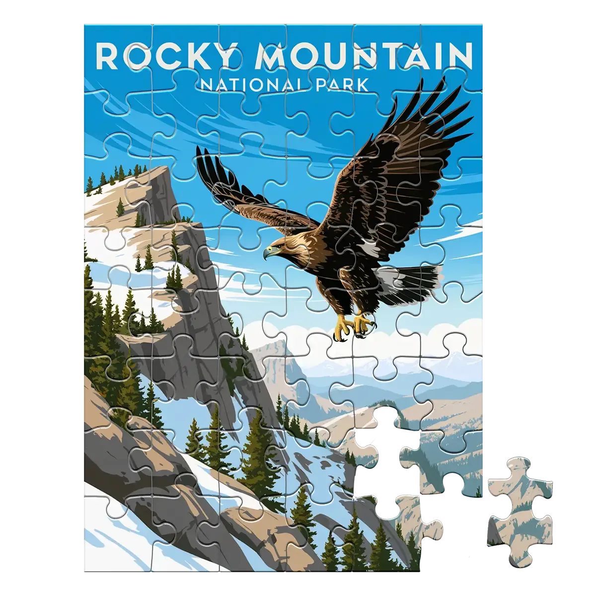 Rocky Mountain National Park Eagle 48 piece puzzle by MakeYourPuzzles