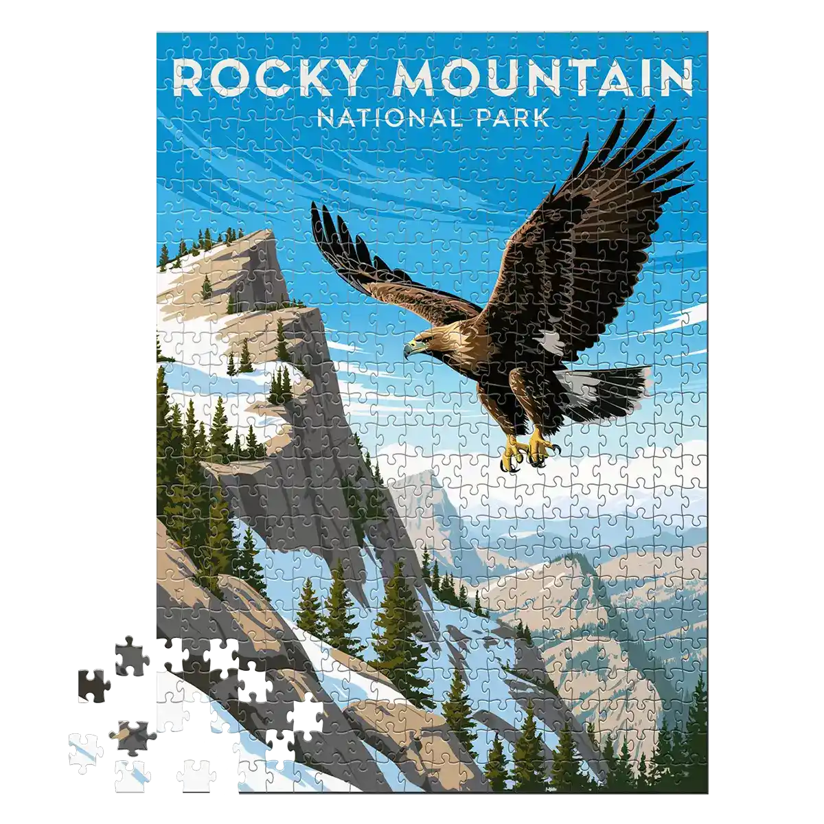 Rocky Mountain National Park Eagle 500 piece puzzle by MakeYourPuzzles