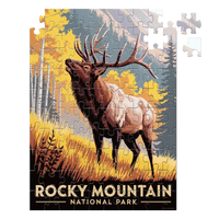 Thumbnail for Rocky Mountain National Park Elk 100 piece puzzle by MakeYourPuzzles