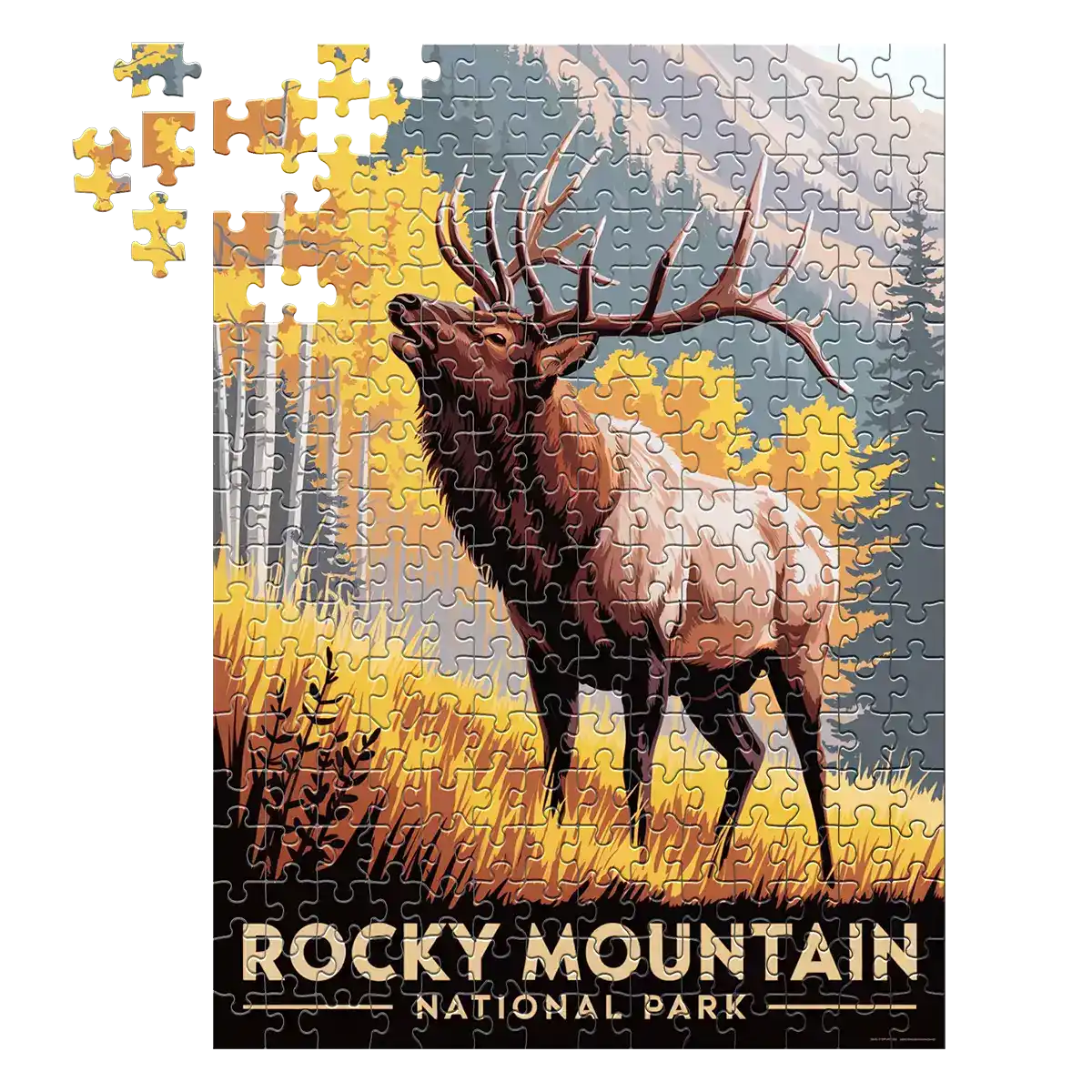 Rocky Mountain National Park Elk 252 piece puzzle by MakeYourPuzzles