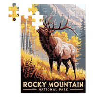 Thumbnail for Rocky Mountain National Park Elk 48 piece puzzle by MakeYourPuzzles