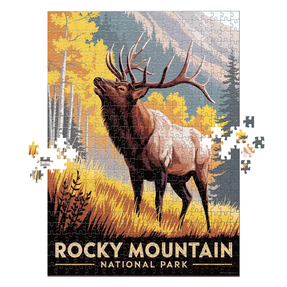 Rocky Mountain National Park Elk 500 piece puzzle by MakeYourPuzzles