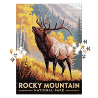 Thumbnail for Rocky Mountain National Park Elk 500 piece puzzle by MakeYourPuzzles