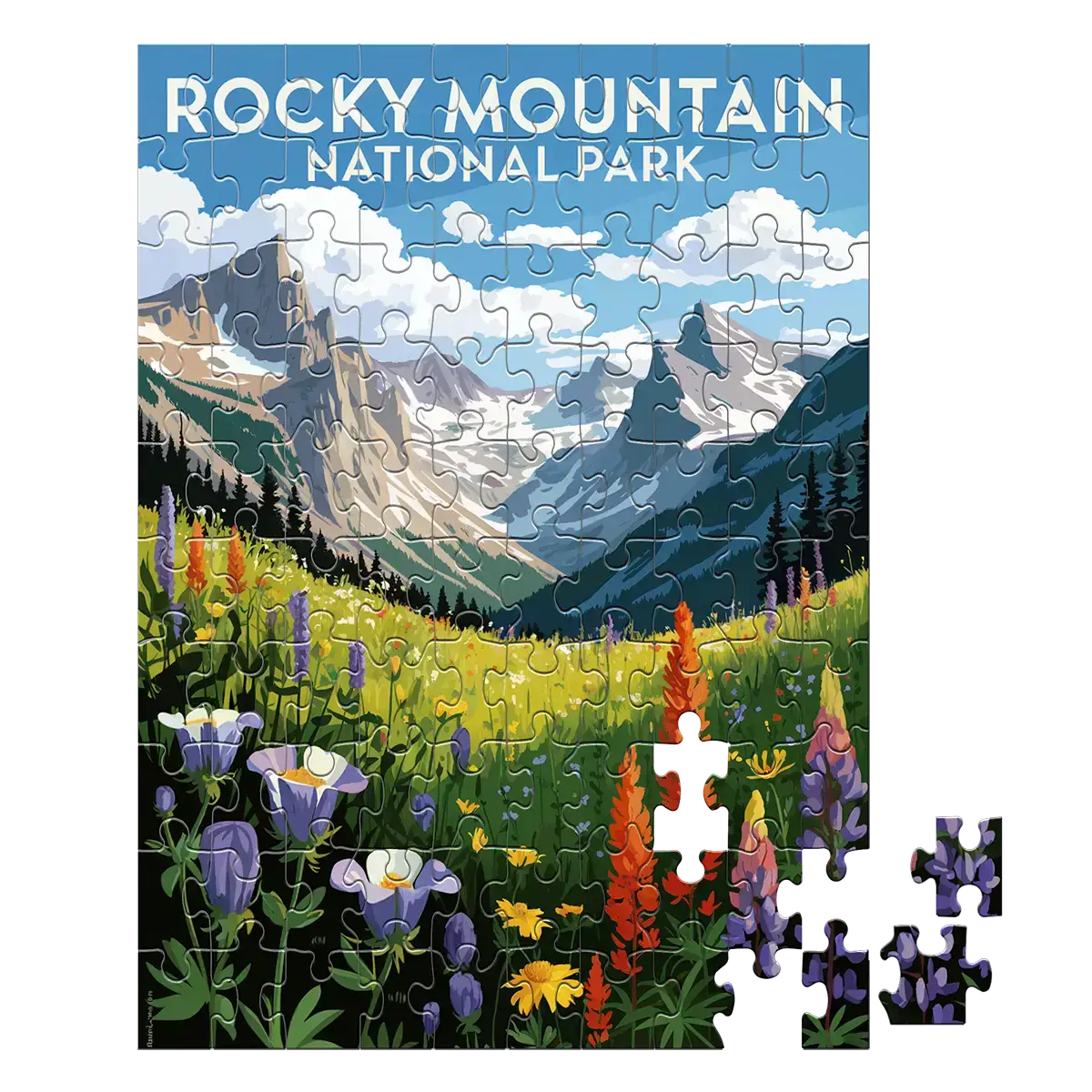 Rocky Mountain National Park Flowers 100 piece puzzle by MakeYourPuzzles