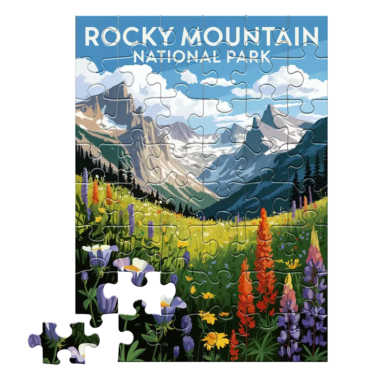 Rocky Mountain National Park Flowers 48 piece puzzle by MakeYourPuzzles