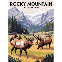 Thumbnail for Rocky Mountain National Park Puzzle Elk Herd by MakeYourPuzzles