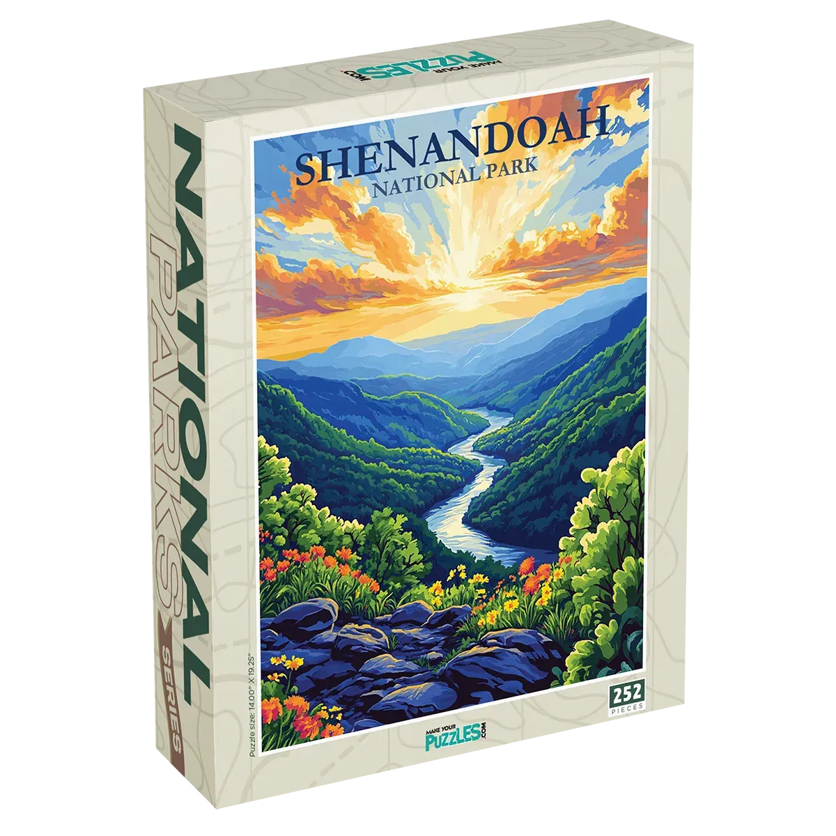 Shenandoah National Park 252 piece puzzle box by MakeYourPuzzles