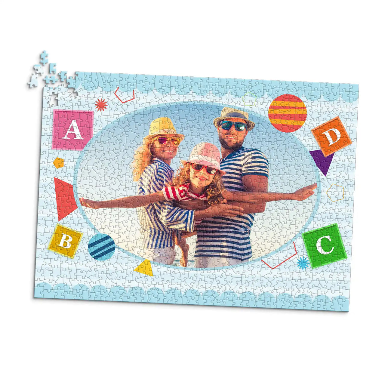Summer Beach Blocks Photo Puzzle - 1000 piece