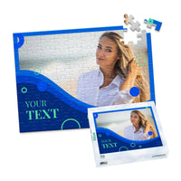 Text Ocean Wave Photo Puzzle - 100 piece and box