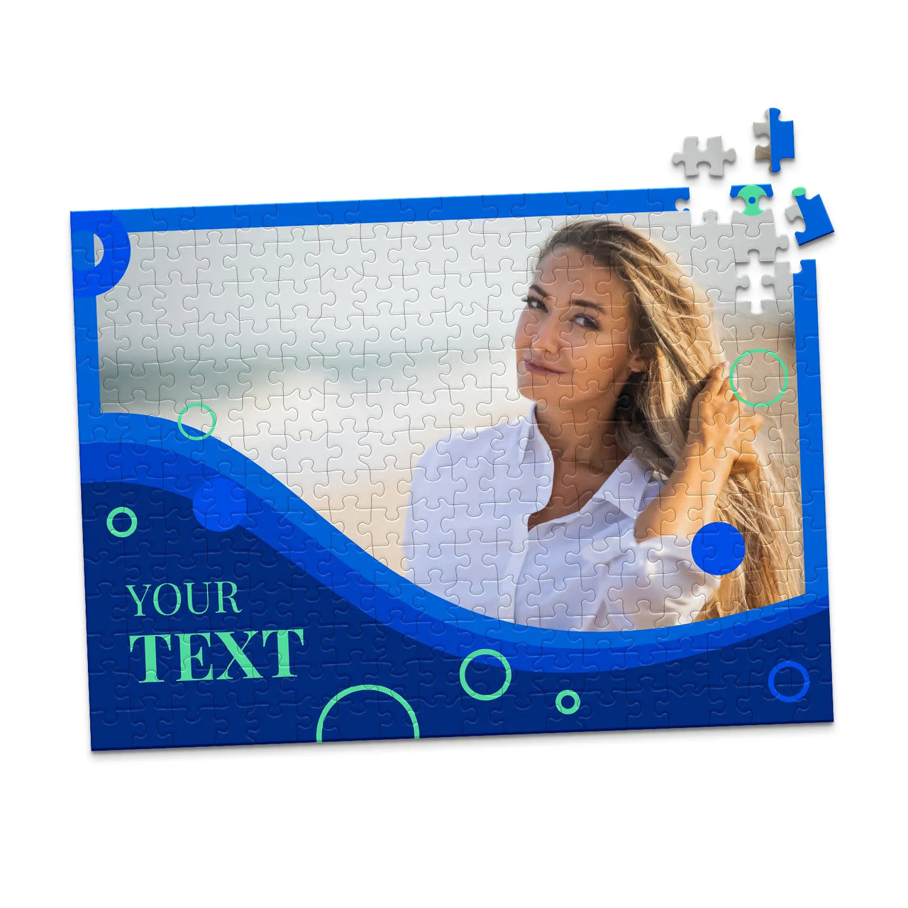 Text Ocean Wave Photo Puzzle - 252 piece