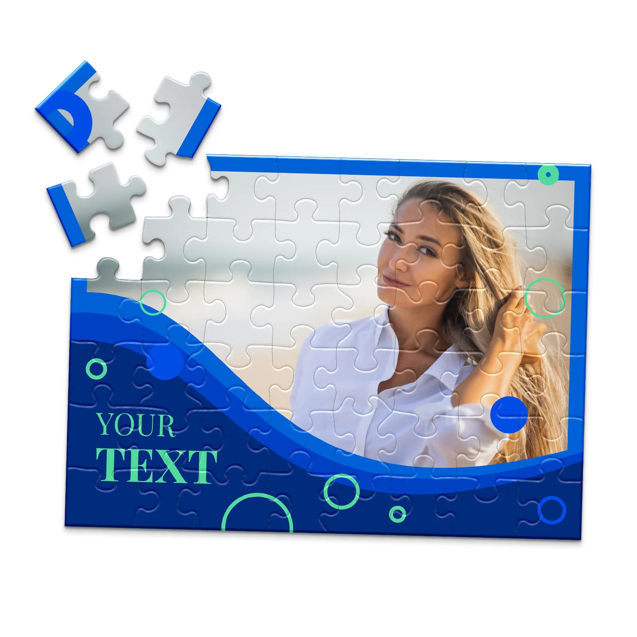 Text Ocean Wave Photo Puzzle - 48 piece
