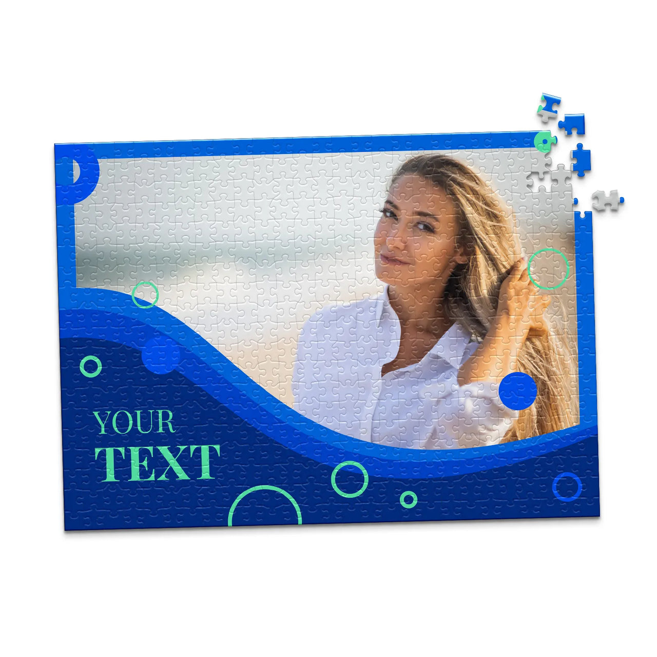 Text Ocean Wave Photo Puzzle - 500 piece