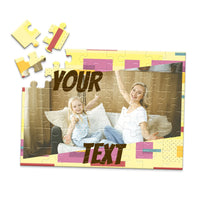 Text Retro Photo Puzzle - 48 piece