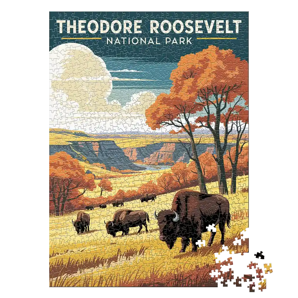Theodore Roosevelt National Park 1000 piece puzzle by MakeYourPuzzles