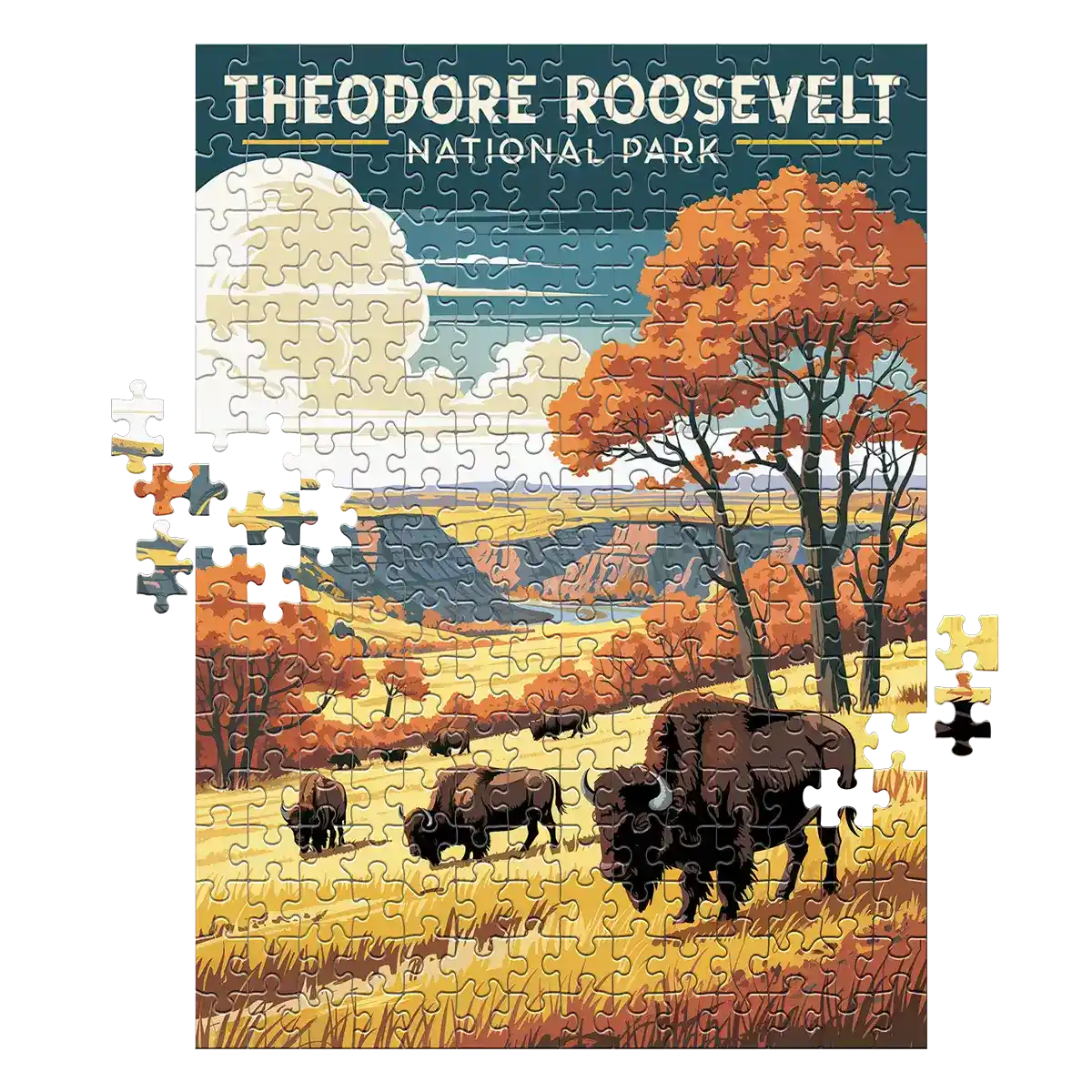 Theodore Roosevelt National Park 252 piece puzzle by MakeYourPuzzles