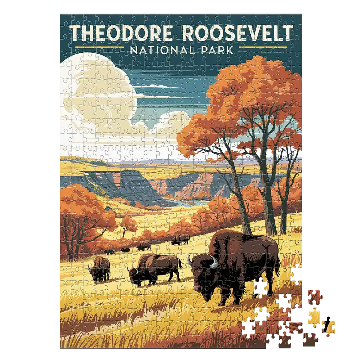 Theodore Roosevelt National Park 500 piece puzzle by MakeYourPuzzles