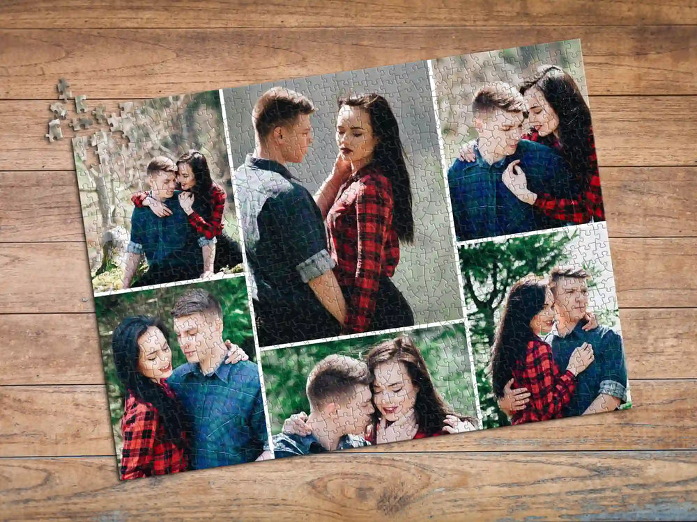 Phoro collage puzzle for valentine's day