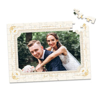 Wedding Gold Elegant Photo Puzzle - 252 piece and box