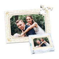Wedding Gold Elegant Photo Puzzle - 1000 piece and box