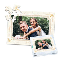 Wedding Gold Elegant Photo Puzzle - 48 piece and box