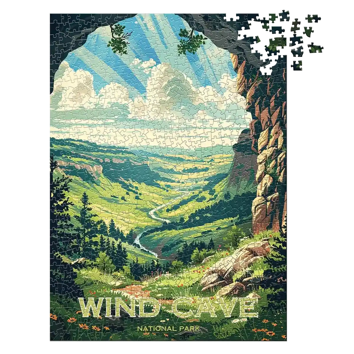 Wind Cave National Park 1000 piece puzzle by MakeYourPuzzles