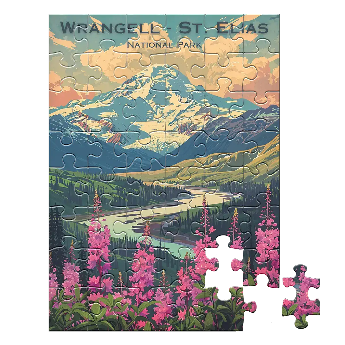 Wrangell-St. Elias National Park 48 piece puzzle by MakeYourPuzzles