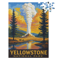 Thumbnail for Yellowstone National Park Geyser 1000 piece puzzle by MakeYourPuzzles