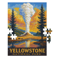 Thumbnail for Yellowstone National Park Geyser 100 piece puzzle by MakeYourPuzzles
