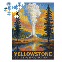 Thumbnail for Yellowstone National Park Geyser 252 piece puzzle by MakeYourPuzzles
